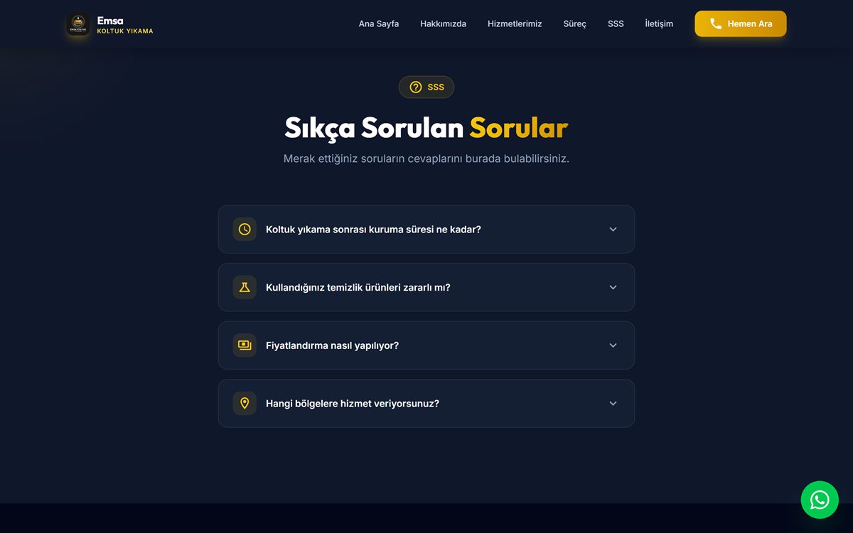 Emsa Koltuk Yıkama — ekran 3
