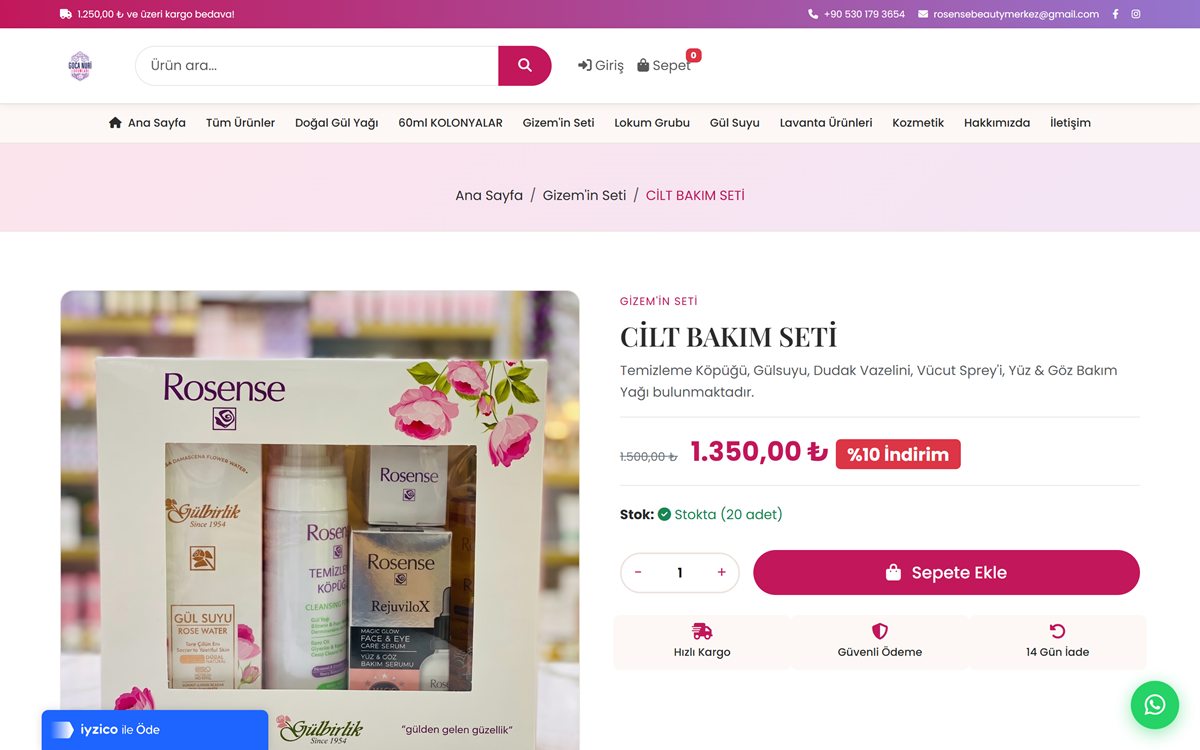 Gül ve Lavanta — E-Commerce Store — screen 2