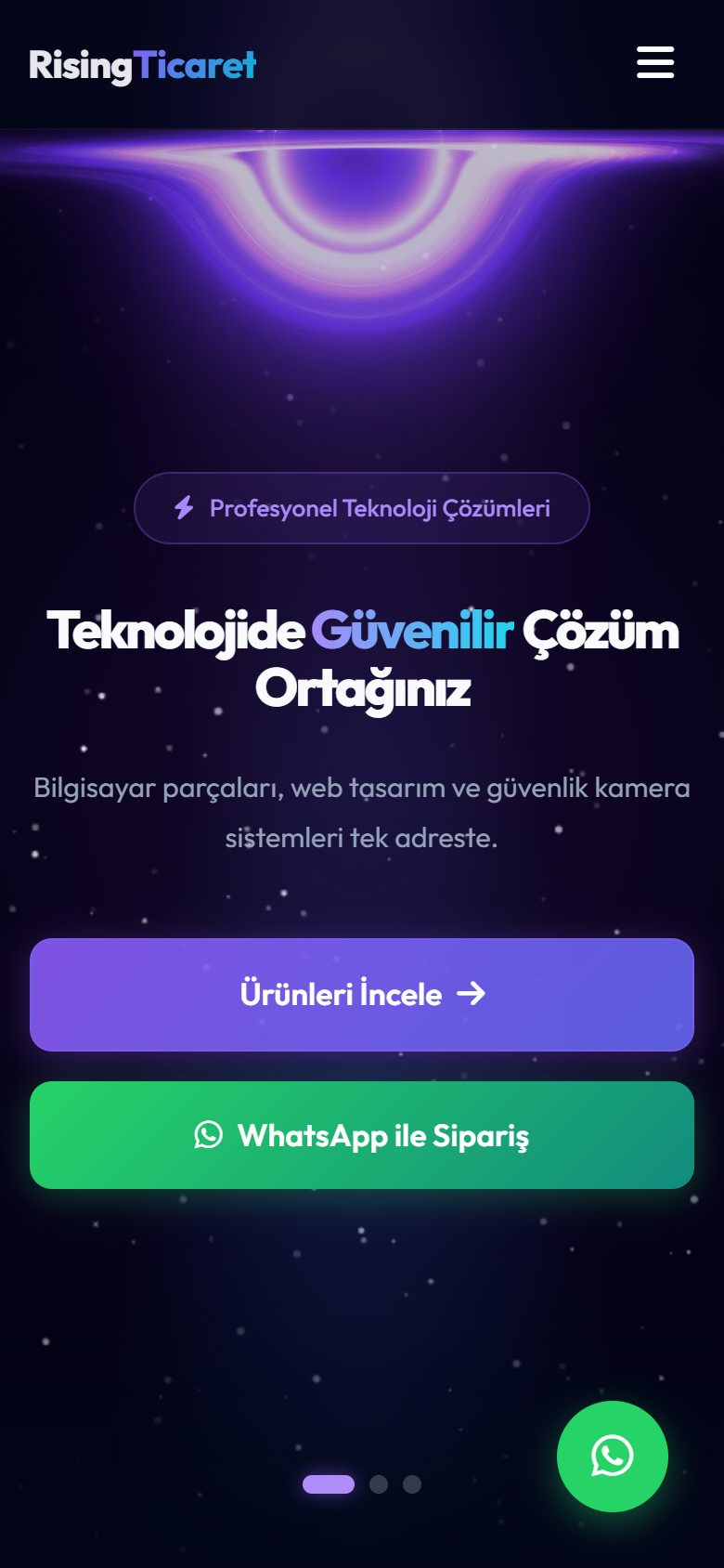 Rising Ticaret — mobile view